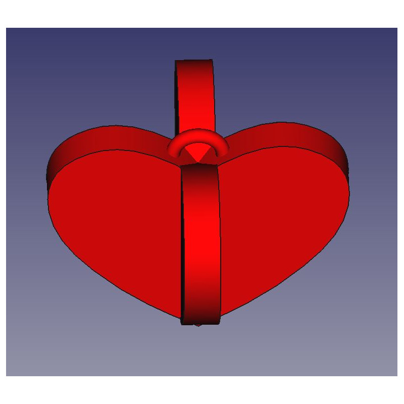 Intersecting hearts (trinket, Christmas toy)